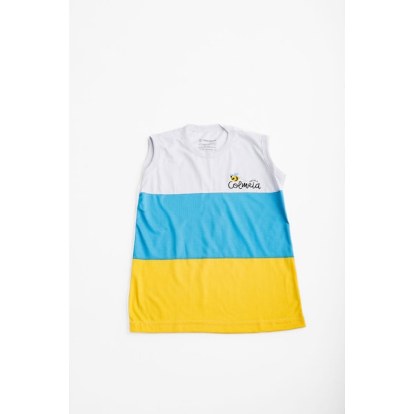 Camisa Regata Tamanho 14 - uniforme Escola Colmeia-64062bb3-db77-4543-b2aa-437e166859f4